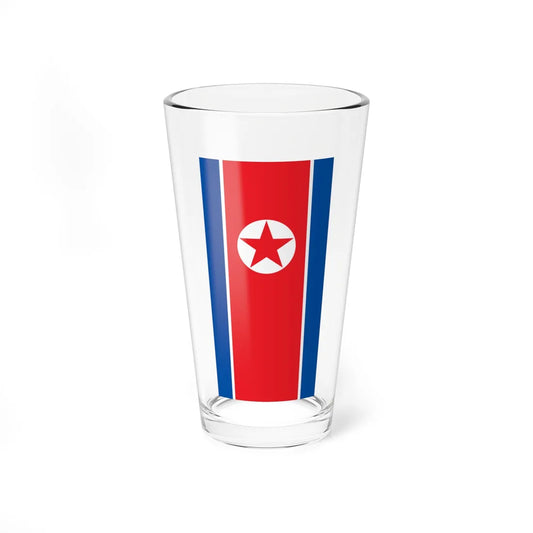 Vertical Flag of North Korea (Korea) Pint Glass 16oz 16oz - Go Mug Yourself