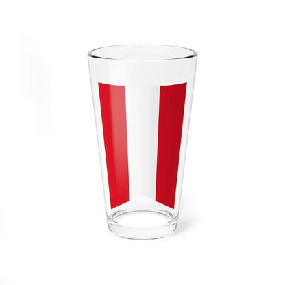 Vertical flag of Peru (Peru) Pint Glass 16oz 16oz - Go Mug Yourself