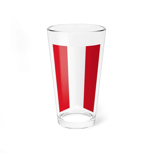 Vertical flag of Peru (Peru) Pint Glass 16oz 16oz - Go Mug Yourself