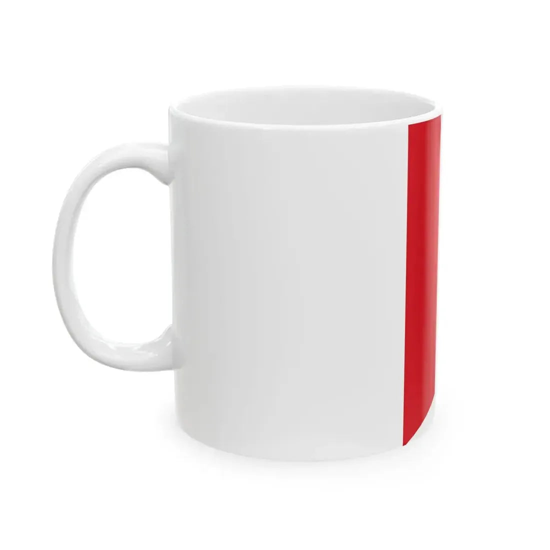 Vertical flag of Peru (Peru) White Coffee Mug - Go Mug Yourself