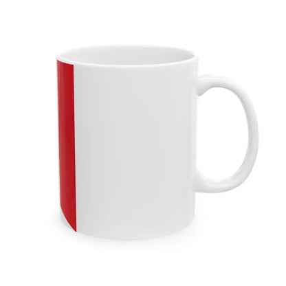Vertical flag of Peru (Peru) White Coffee Mug - Go Mug Yourself