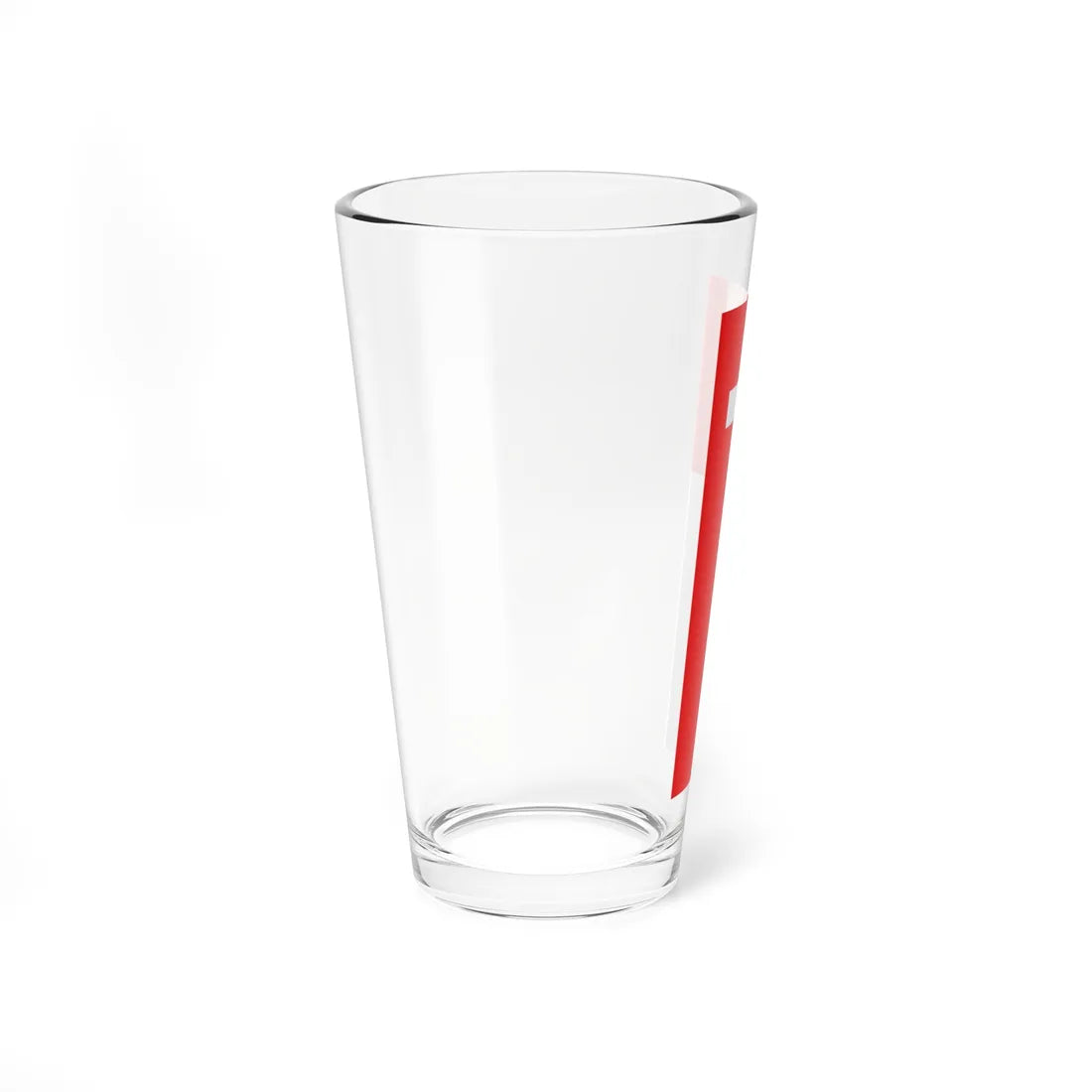 Vertical flag of Switzerland (Switzerland) Pint Glass 16oz - Go Mug Yourself