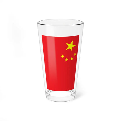 Vertical Flag of the Peoples Republic of China (China) Pint Glass 16oz 16oz - Go Mug Yourself