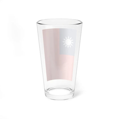 Vertical Flag of the Republic of China (China) Pint Glass 16oz - Go Mug Yourself
