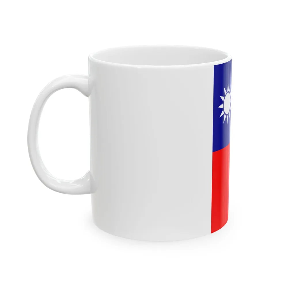 Vertical Flag of the Republic of China (China) White Coffee Mug - Go Mug Yourself