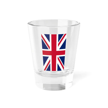 Vertical flag of the United Kingdom 3-5 (United Kingdom) Shot Glass 1.5oz 1.5oz - Go Mug Yourself