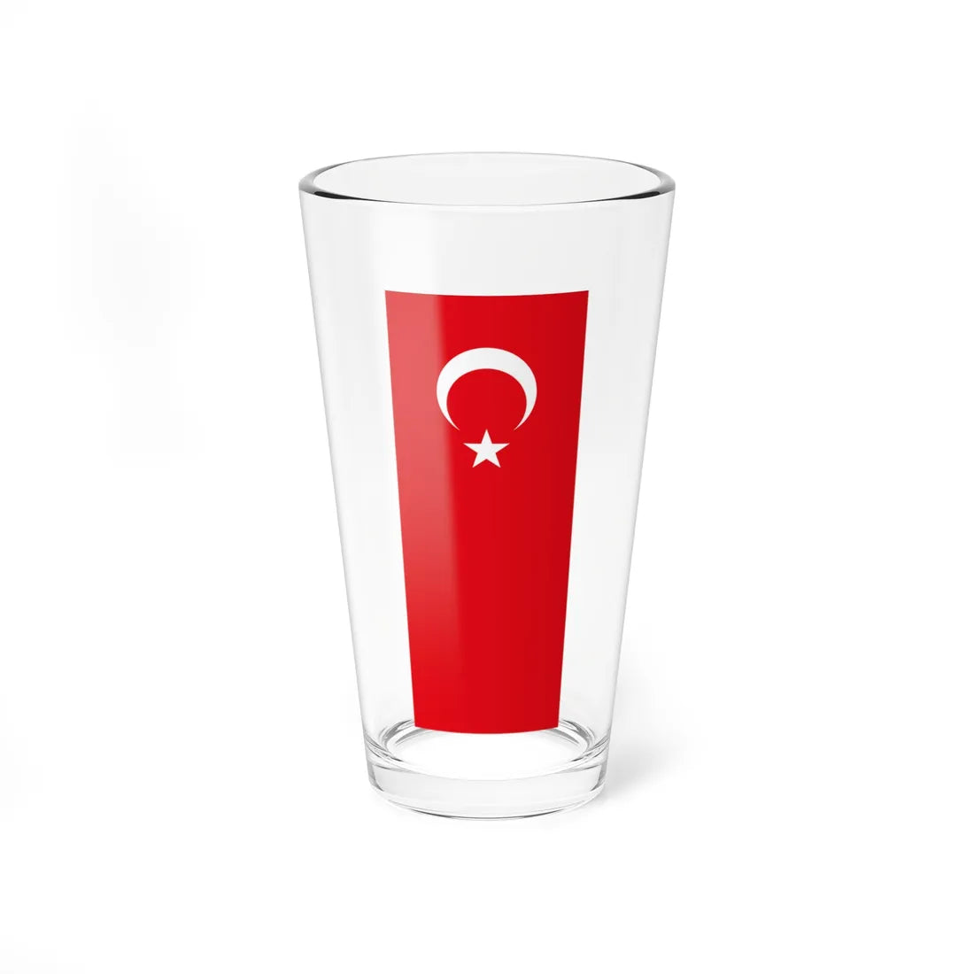 Vertical Flag of Turkey (Turkey) Pint Glass 16oz 16oz - Go Mug Yourself