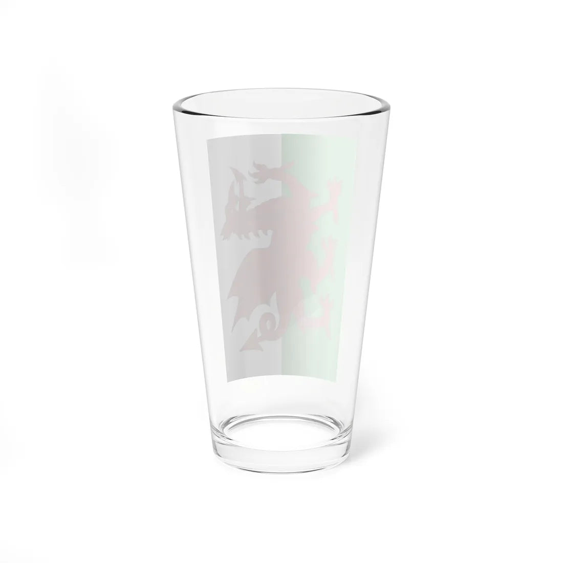 Vertical flag of Wales (United Kingdom) Pint Glass 16oz - Go Mug Yourself