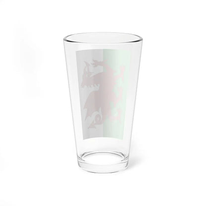 Vertical flag of Wales (United Kingdom) Pint Glass 16oz - Go Mug Yourself