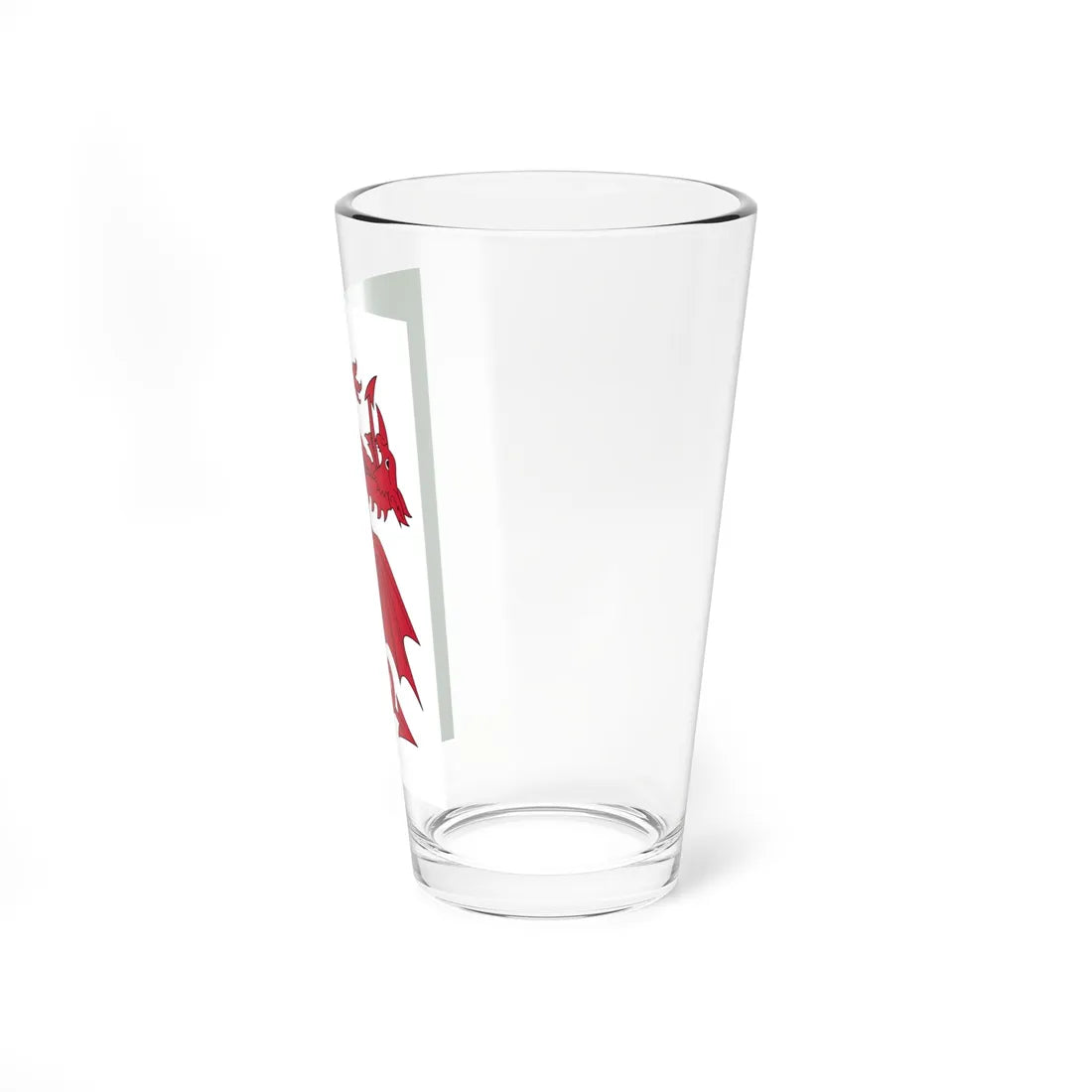 Vertical flag of Wales (United Kingdom) Pint Glass 16oz - Go Mug Yourself
