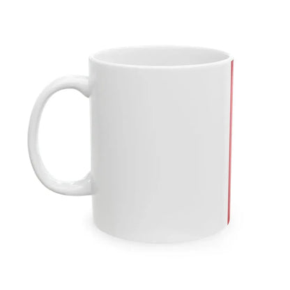 Vertical Hoisting of Austrian Flag (Austria) White Coffee Mug - Go Mug Yourself