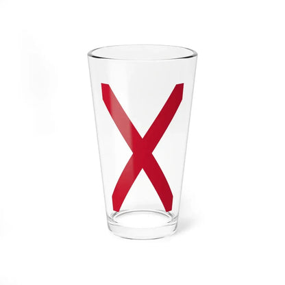 Vertical Saint Patricks saltire (Ireland) Pint Glass 16oz 16oz - Go Mug Yourself