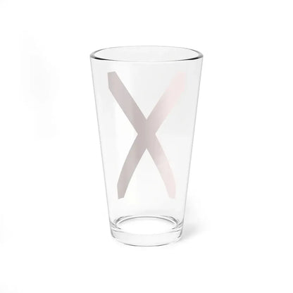 Vertical Saint Patricks saltire (Ireland) Pint Glass 16oz - Go Mug Yourself