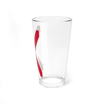 Vertical Saint Patricks saltire (Ireland) Pint Glass 16oz - Go Mug Yourself