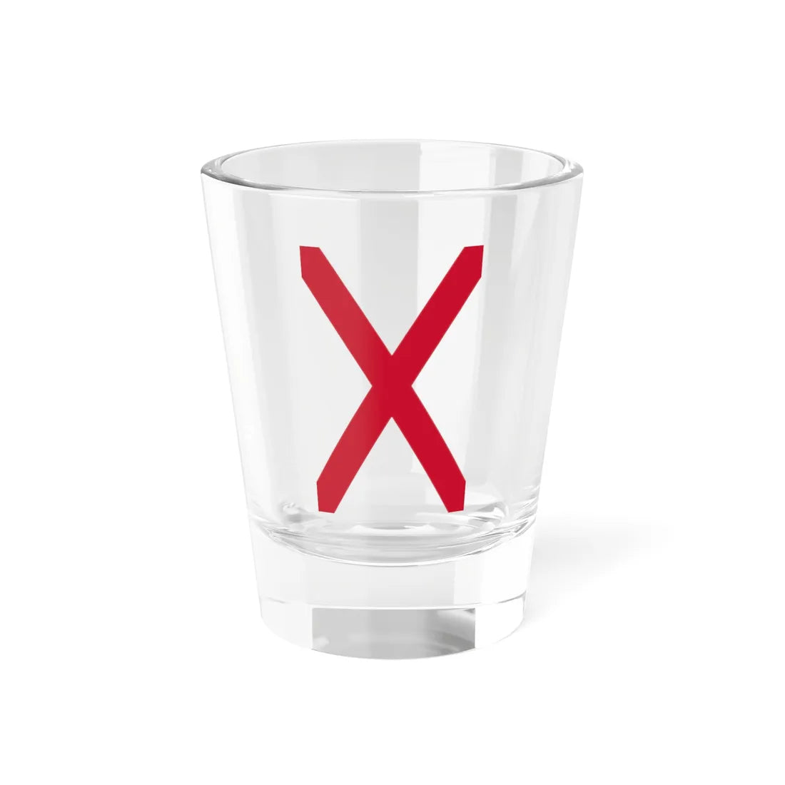 Vertical Saint Patricks saltire (Ireland) Shot Glass 1.5oz 1.5oz - Go Mug Yourself