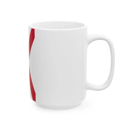 Vertical Saint Patricks saltire (Ireland) White Coffee Mug - Go Mug Yourself