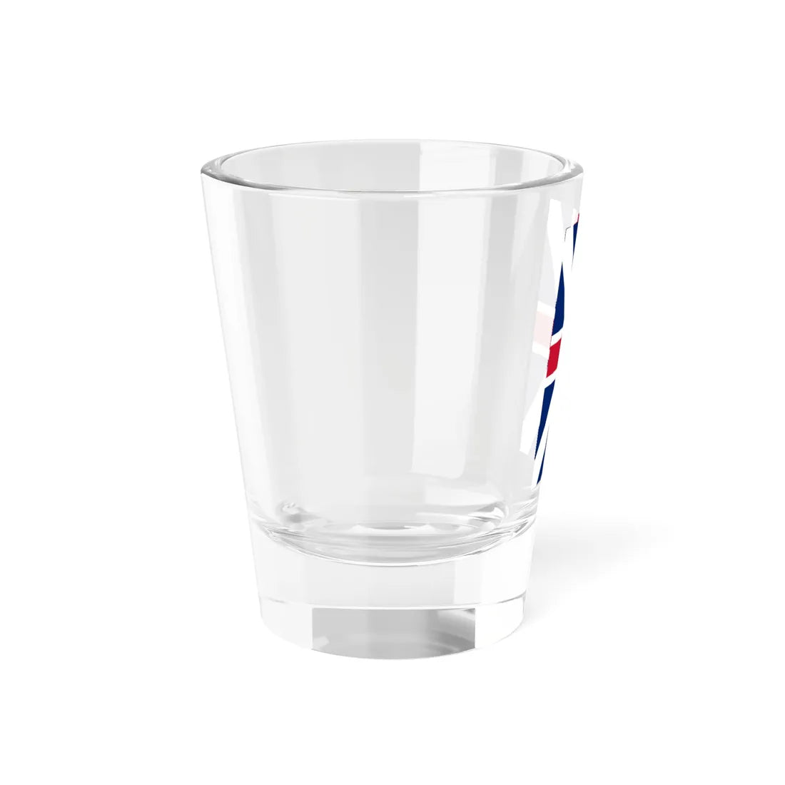 Vertical Union Flag 1606-1800 3-5 (United Kingdom) Shot Glass 1.5oz - Go Mug Yourself
