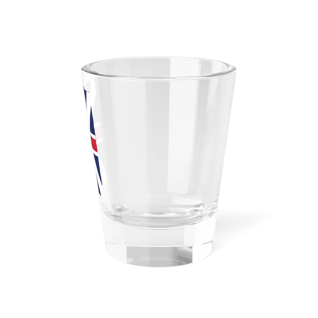 Vertical Union Flag 1606-1800 3-5 (United Kingdom) Shot Glass 1.5oz - Go Mug Yourself