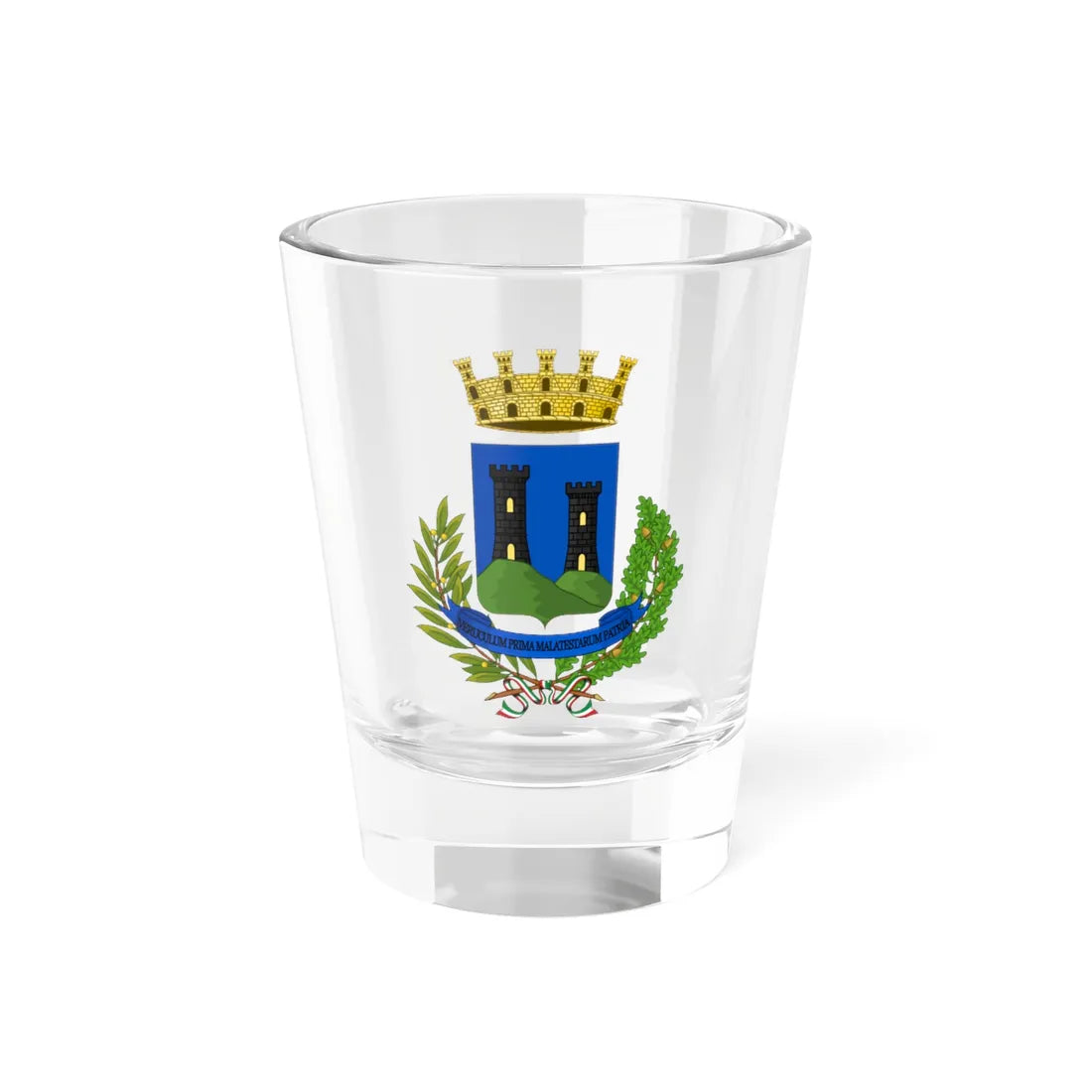 Verucchio-Stemma (Italy) (Coat of Arms) Shot Glass 1.5oz 1.5oz - Go Mug Yourself