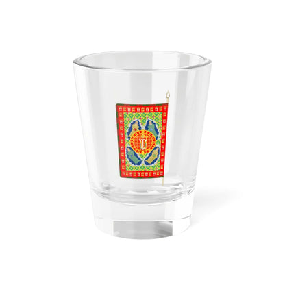 Vessillo della Repubblica Ambrosiana 1447-1450 (Italy) Shot Glass 1.5oz 1.5oz - Go Mug Yourself