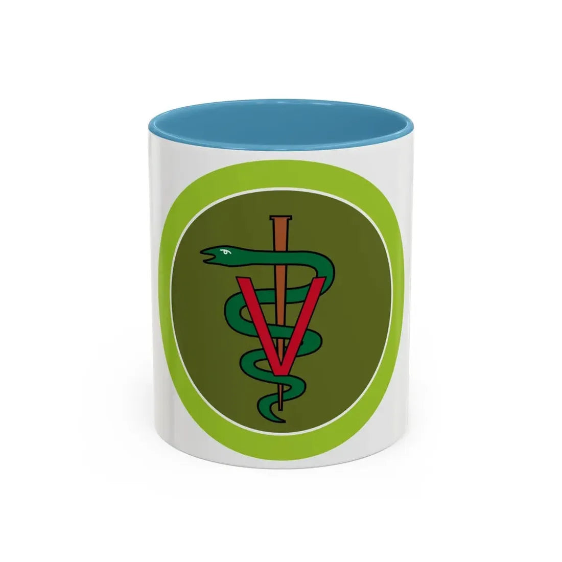 Veterinary Medicine (Boy Scout Merit Badge) Accent Coffee Mug 11oz Light Blue - Go Mug Yourself