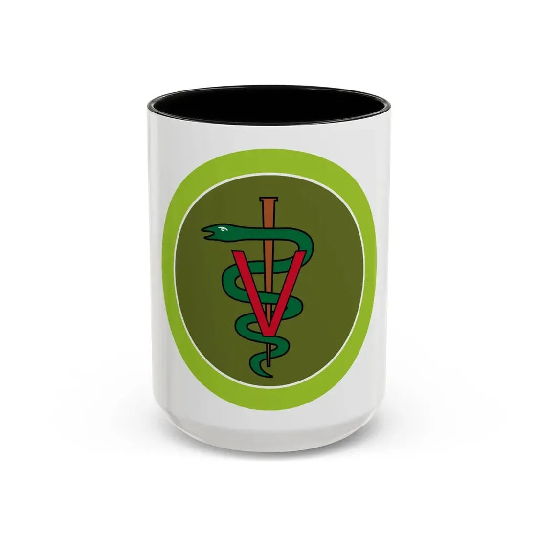 Veterinary Medicine (Boy Scout Merit Badge) Accent Coffee Mug 15oz Black - Go Mug Yourself