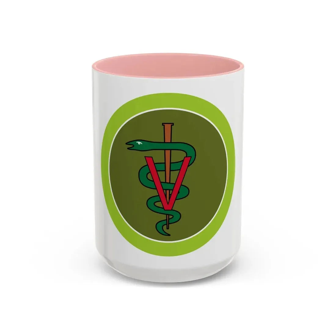 Veterinary Medicine (Boy Scout Merit Badge) Accent Coffee Mug 15oz Pink - Go Mug Yourself