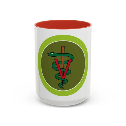 Veterinary Medicine (Boy Scout Merit Badge) Accent Coffee Mug 15oz Red - Go Mug Yourself