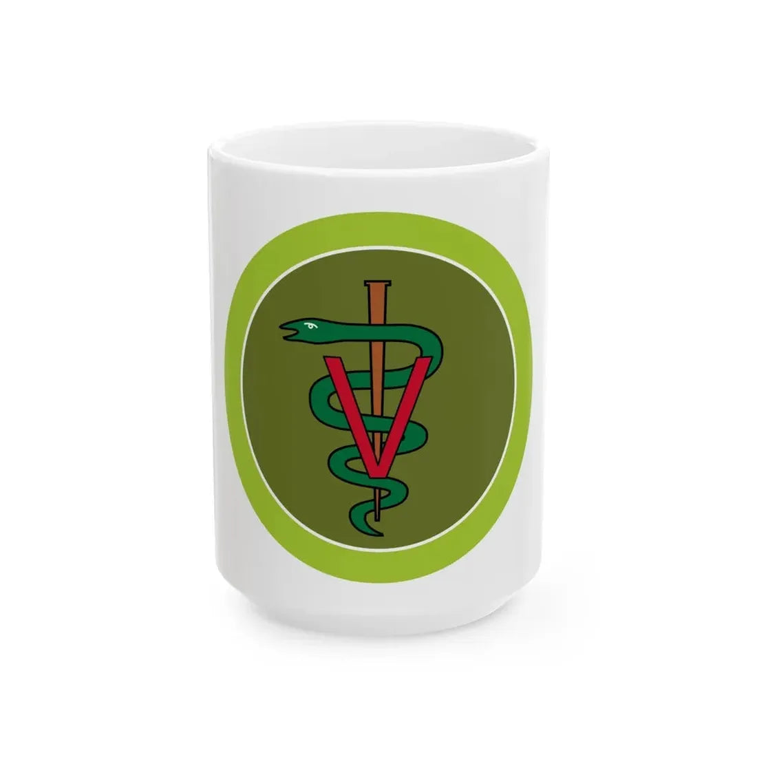 Veterinary Medicine (Boy Scout Merit Badge) White Coffee Mug 15oz - Go Mug Yourself