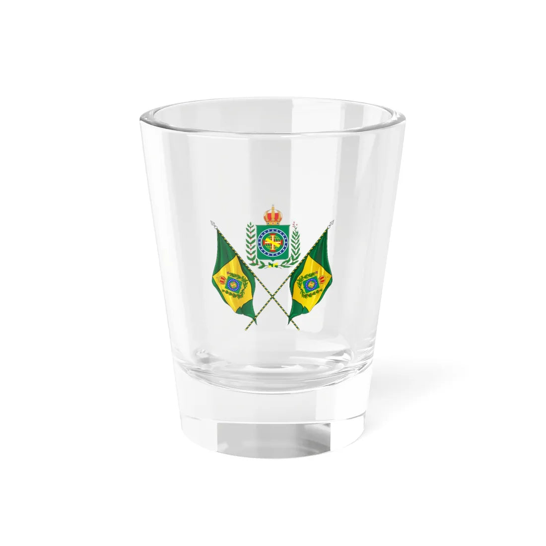 Vexillology of Brazil 19th century (Brazil) (Coat of Arms) Shot Glass 1.5oz 1.5oz - Go Mug Yourself