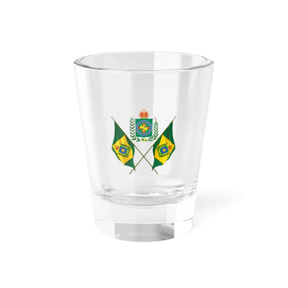 Vexillology of Brazil 19th century (Brazil) (Coat of Arms) Shot Glass 1.5oz 1.5oz - Go Mug Yourself