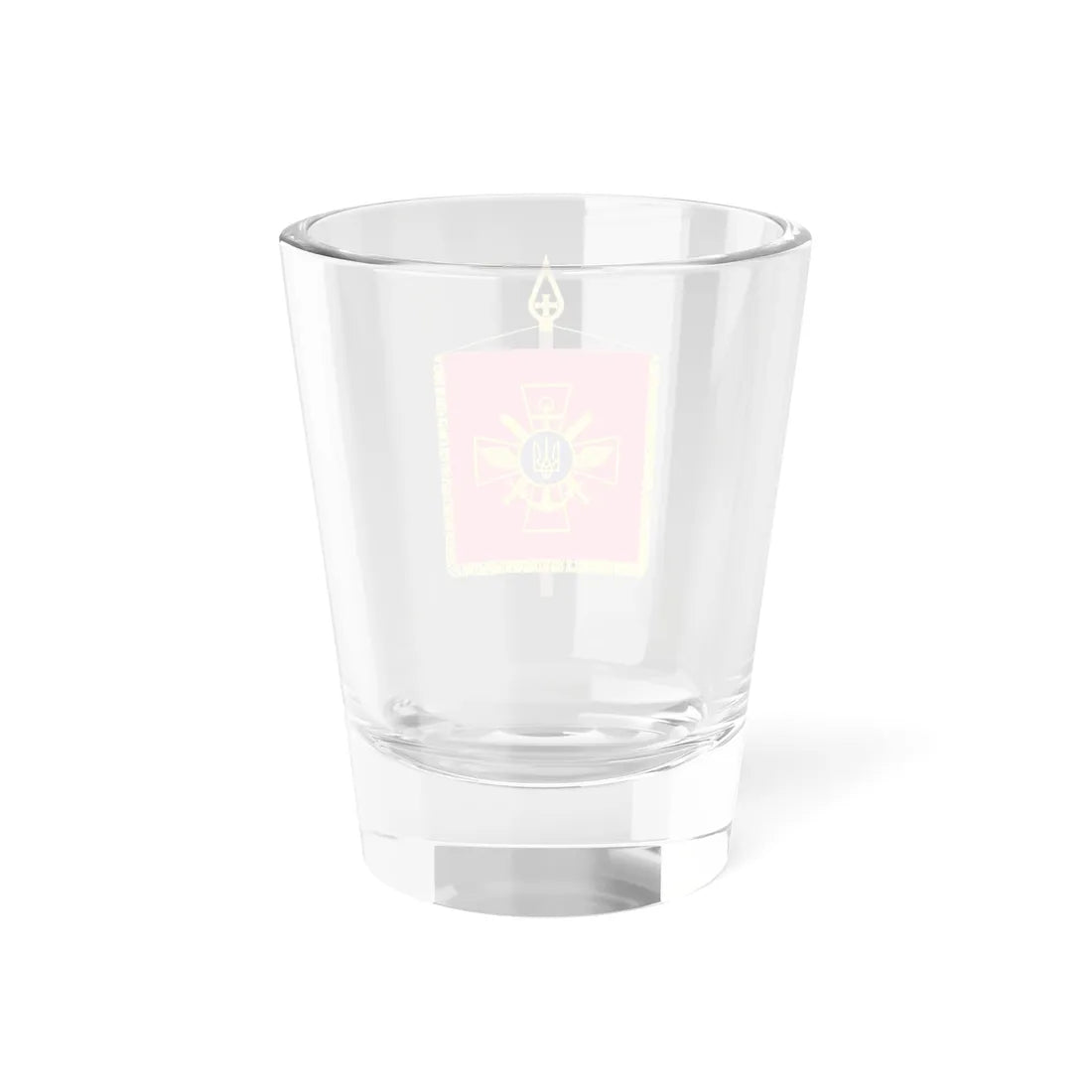 Vexillum of the Chief of the General Staff of the Armed Forces of Ukraine (Ukraine) Shot Glass 1.5oz - Go Mug Yourself