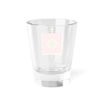 Vexillum of the Chief of the General Staff of the Armed Forces of Ukraine (Ukraine) Shot Glass 1.5oz - Go Mug Yourself