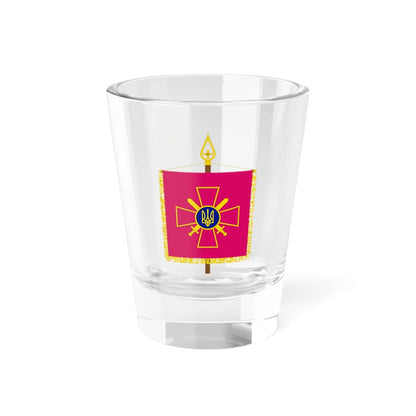 Vexillum of the Commander-in-Chief of the Ukrainian Ground Forces (Ukraine) Shot Glass 1.5oz 1.5oz - Go Mug Yourself