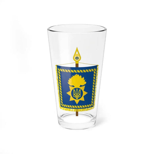 Vexillum of the Head of the National Guard of Ukraine (Ukraine) Pint Glass 16oz 16oz - Go Mug Yourself