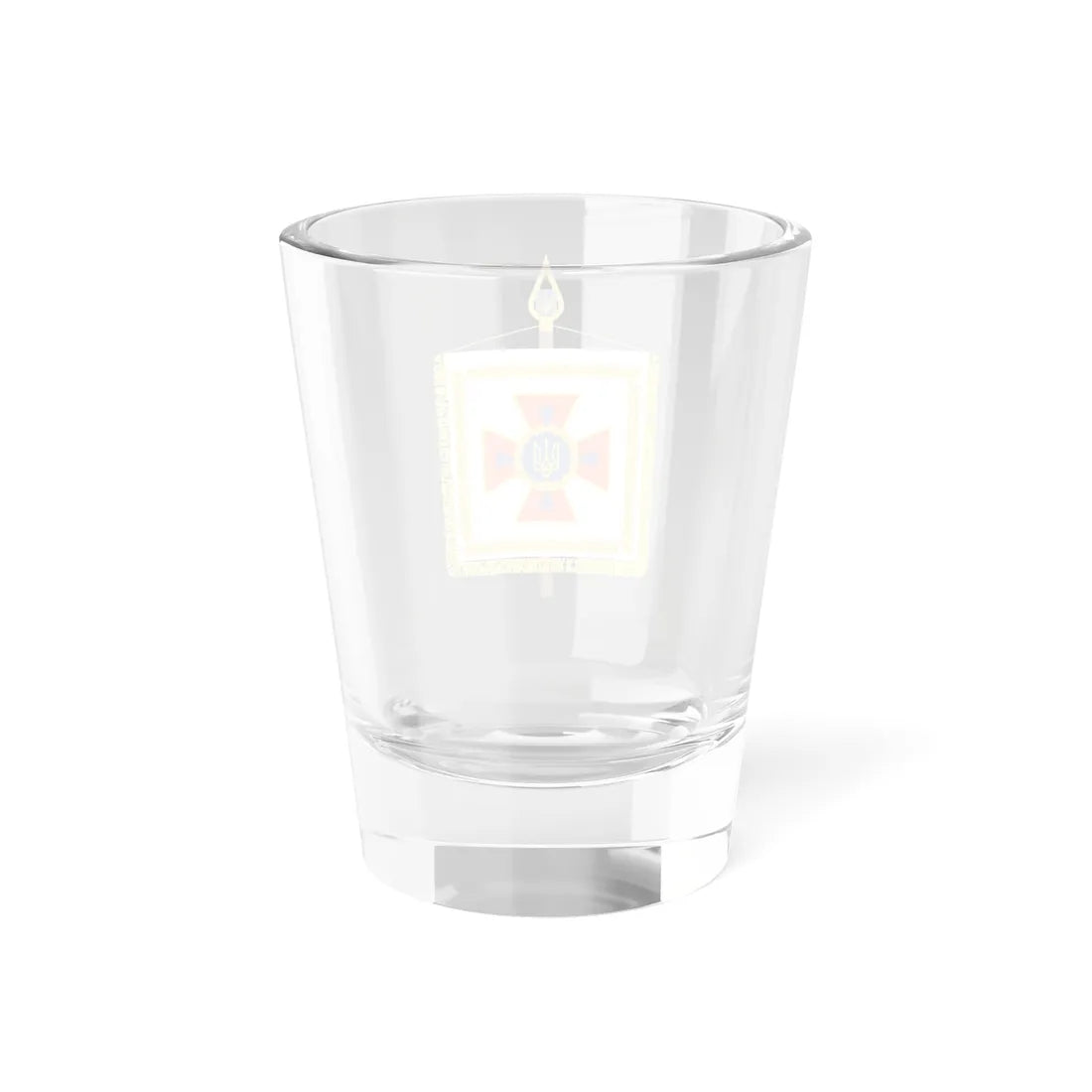 Vexillum of the Head of the State Emergency Service of Ukraine (Ukraine) Shot Glass 1.5oz - Go Mug Yourself