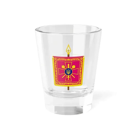 Vexillum of the Minister of Defence of Ukraine (Ukraine) Shot Glass 1.5oz 1.5oz - Go Mug Yourself