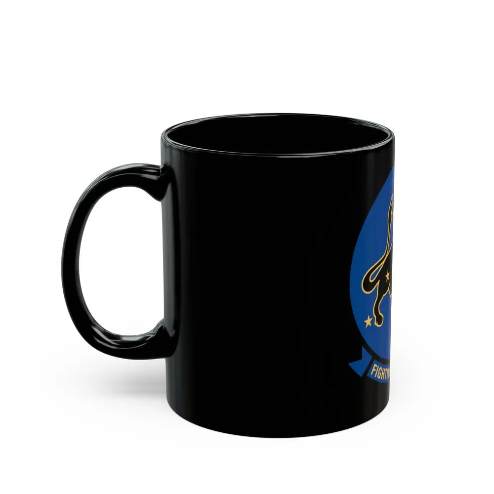 VF 213 Fighting Blacklions (U.S. Navy) Black Coffee Mug-Go Mug Yourself