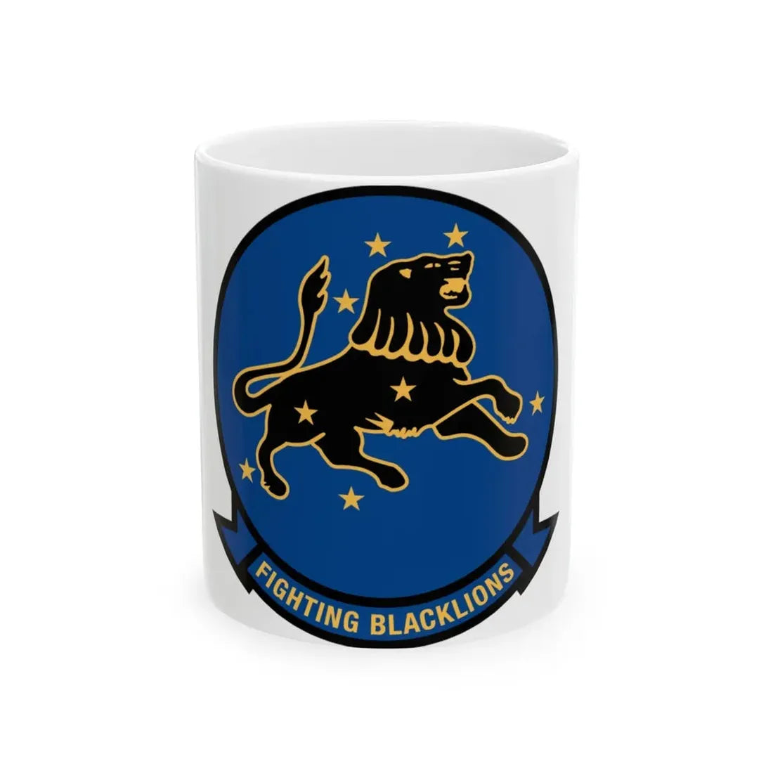 VF 213 Fighting Blacklions (U.S. Navy) White Coffee Mug 11oz - Go Mug Yourself