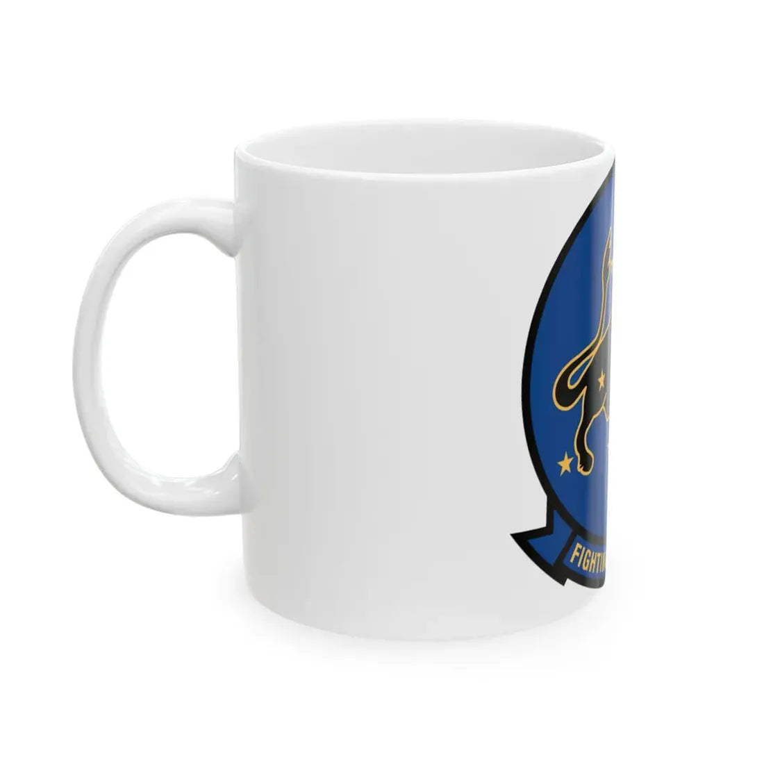VF 213 Fighting Blacklions (U.S. Navy) White Coffee Mug - Go Mug Yourself
