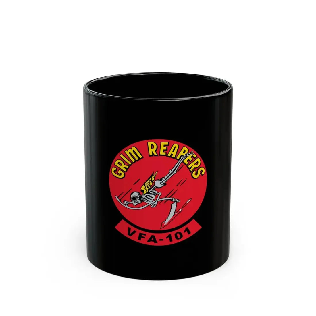 VFA 101 Grim Reapers (U.S. Navy) Black Coffee Mug - Go Mug Yourself
