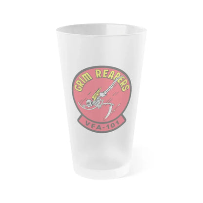 VFA 101 Grim Reapers (U.S. Navy) Frosted Pint Glass 16oz Default Title - Go Mug Yourself