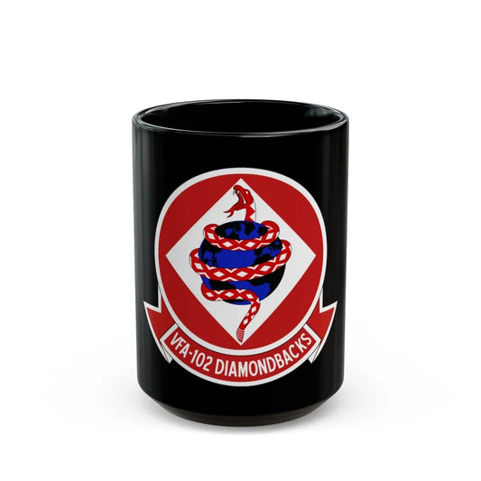 VFA 102 Strike Fighter Squadron 102 (U.S. Navy) Black Coffee Mug-15oz-Go Mug Yourself