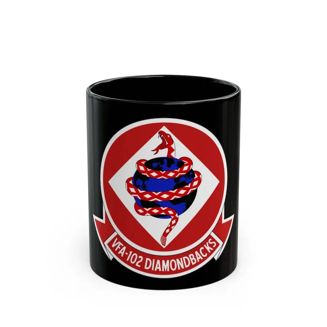 VFA 102 Strike Fighter Squadron 102 (U.S. Navy) Black Coffee Mug 11oz - Go Mug Yourself