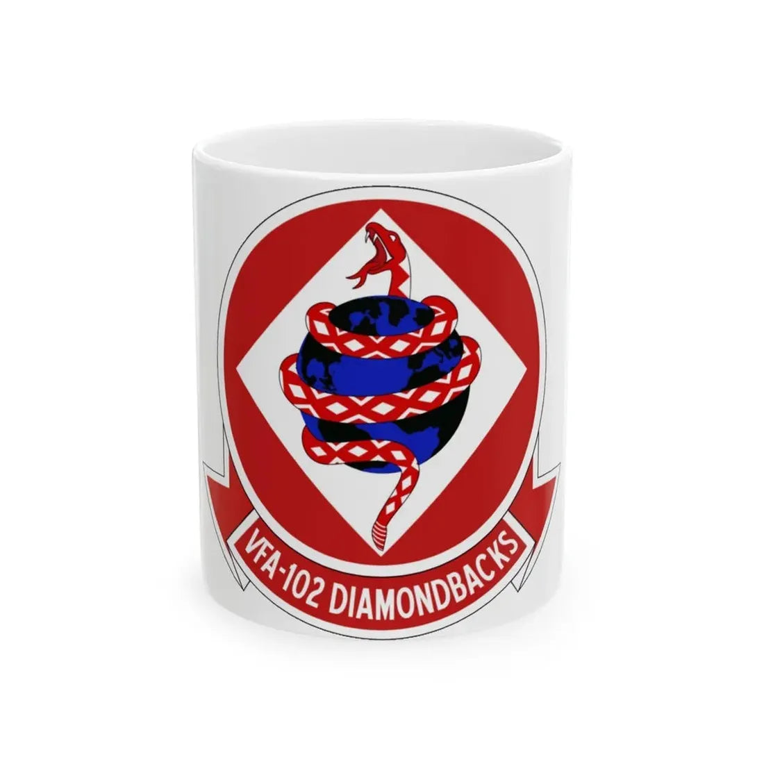 VFA 102 Strike Fighter Squadron 102 (U.S. Navy) White Coffee Mug 11oz - Go Mug Yourself