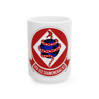 VFA 102 Strike Fighter Squadron 102 (U.S. Navy) White Coffee Mug 15oz - Go Mug Yourself