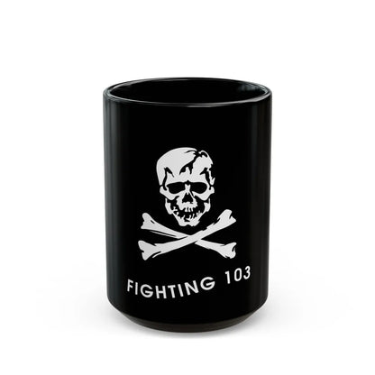 VFA 103 Jolly Rogers (U.S. Navy) Black Coffee Mug-15oz-Go Mug Yourself