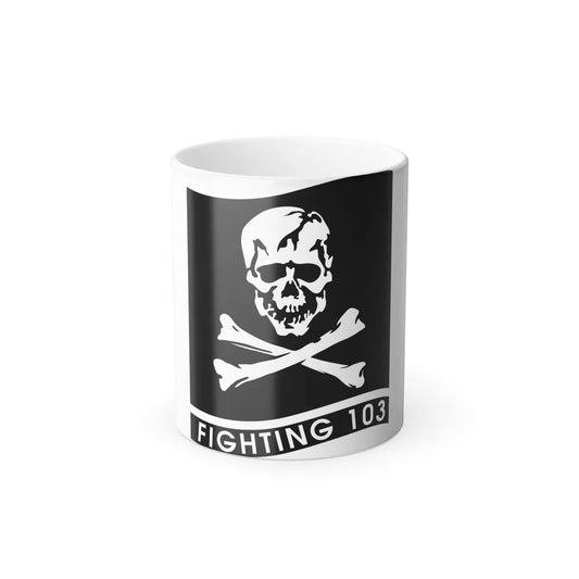 VFA 103 Jolly Rogers (U.S. Navy) Color Changing Mug 11oz-11oz-Go Mug Yourself