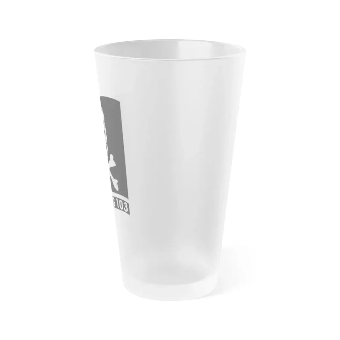 VFA 103 Jolly Rogers (U.S. Navy) Frosted Pint Glass 16oz - Go Mug Yourself