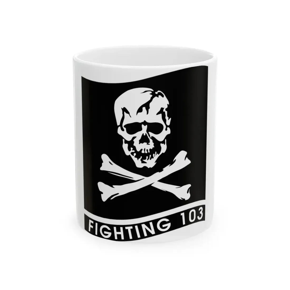VFA 103 Jolly Rogers (U.S. Navy) White Coffee Mug 11oz - Go Mug Yourself